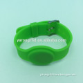 Adjustable Eco-friendly rfid silicone NFC wristband/disposable woven nfc bracelet